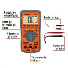 TRUPER KIT 4 PZ-Professional Multimeter With True  And Auto Range - Orange - View 3