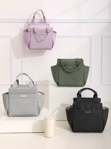 Bolsa de almuerzo aislada de gran capacidad de 10L, bolsa de mano multifuncional para exteriores y resistente al agua actualizada, bolsa térmica de adulto a prueba de fugas y agua, bolsa refrigerante con cremallera para oficina, escuela, vacaciones y picnic, bolsa para llevar el almuerzo, bolsa de almacenamiento, bolsa de almuerzo para mujer, bolsas de verano para comida, bolsas de picnic y camping