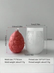 1pc Easter Egg Candle Silicone Mold, DIY Scented Candle, Plaster Diffuser Stone, Resin Decor, Handmade Craft, Suitable For Home Decor, Holiday Gift, Atmosphere Party Gifts Birthday Graduation Christmas Decorations Room Decor Christmas, Christmas Gifts