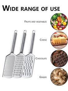1 Multifunctional Silk Eraser, Potato And Radish Slicer, Stainless Steel Multifunctional Slicer, Potato Shredder Slicer, Kitchen Vegetable Slicer, Polishing And Shaving Tool, Hand Guard, Vegetable Slicer, Scraper, Lemon Slicer, Cheese Grinder, Cheese Slicer, Multifunctional Stainless Steel Garlic Slicer, Ginger Chopper,