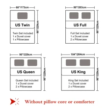 2/3 Pcs Cool Technology Digital Printing Material Quilt Cover Set Four Seasons Product , Red And Blue, Four Sizes(Twin,Full,Queen,King) (1 Quilt Cover + 1/2 Pillowcase, Without Filling)