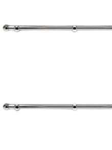 Simple Curtain Rod 3 Meters 19mm Bedroom Living Room Ready To Install Tube Bar Model Support - 鉻合金 - 查看 5