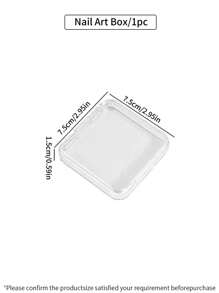 10pcs/5pcs/1pc Nail Art Storage Box, Fake Nail Box, Transparent PET Material Display Box, Nail Beauty Flip Cover Small Box, Dustproof And Moisture-Proof, Desktop Storage Box, Drawer Organizer Box, Multifunctional Jewelry Box, Fake Eyelash Box,For Holiday Beach, Bathroom Collection, Bedroom Collection, Large Capacity