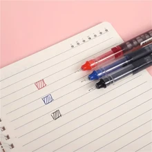 10pcs Liquid Ink Ballpoint Pens, Quick Drying For Signature, 0.5mm Nib, Black/Blue Ink, School & Office Supplies,Back To School