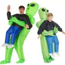 Inflatable Costume For Adult, Alien Halloween Inflatable Costumes, Alien Kidnapping Inflatable Costumes,Funny Halloween Blow Up - Green - View 9