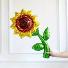 132pcs Sunflower Theme Balloon Party Garland Arch Kit, Yellow Flower Aluminum Film Balloon Kit, Birthday Party Decor, Wedding, Bridal Shower Party Decoration, Anniversary Party Decoration, Indoor And Outdoor Scene Setting Decoration Kits