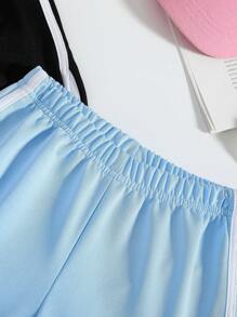 Jovem Primavera Verão Arco-Íris Menina 5-Core Esportivo e Casual Shorts