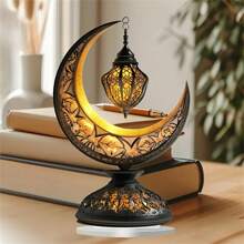 Crescent Moon Decorations Colorful Moon Figurine Acrylic Flat Ornaments Tabletop Centerpieces For Home - 棕色 - 查看 3