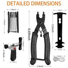 Kit Pinzas Cortador Extractor De Pernos De Cadena Bicicleta - ninguno - Ver 2