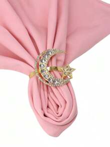 1PC/2pcs/4pcs New Star Moon Napkin Buckle Festival Napkin Ring Hotel Mouth Cloth Napkin Ring Festival Napkin Ring Party Birthday Used