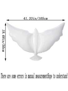 Set de 4 globos/1 globo blanco para lanzamiento al cielo conmemorativo, farolillos blancos tipo ángel para decoración de funeral, celebrar la abundancia de la vida, feliz cumpleaños en el cielo - Globos para boda - Suministros