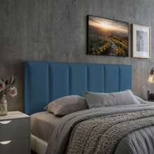 Upholstered Box Bed Headboard 20x45 - Various Sizes - 水鴨藍 - 查看 1