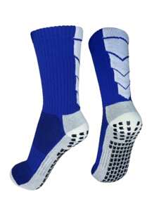Kit 1/2/3/12 Premium Non-Slip Wear-Resistant Soccer Sports Socks - Blue - View 1