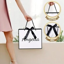 Sac cadeau, alternative à la boîte cadeau, boîte cadeau pour demoiselle d'honneur, fête de mariage, emballage cadeau d'anniversaire personnalisé, sacs cadeaux de mariage, sacs cadeaux pour demoiselle d'honneur, sacs cadeaux de fiançailles, cadeaux de Noël, Halloween, décoration d'Halloween