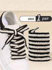 1 对编织小麦鞋带，适合休闲鞋、帆布鞋，完美搭配低帮运动鞋、透气平底鞋鞋带，时尚鞋带，适合运动、篮球、休闲鞋、高帮帆布鞋、新款靴子、登山鞋 - 彩色 - 查看 17