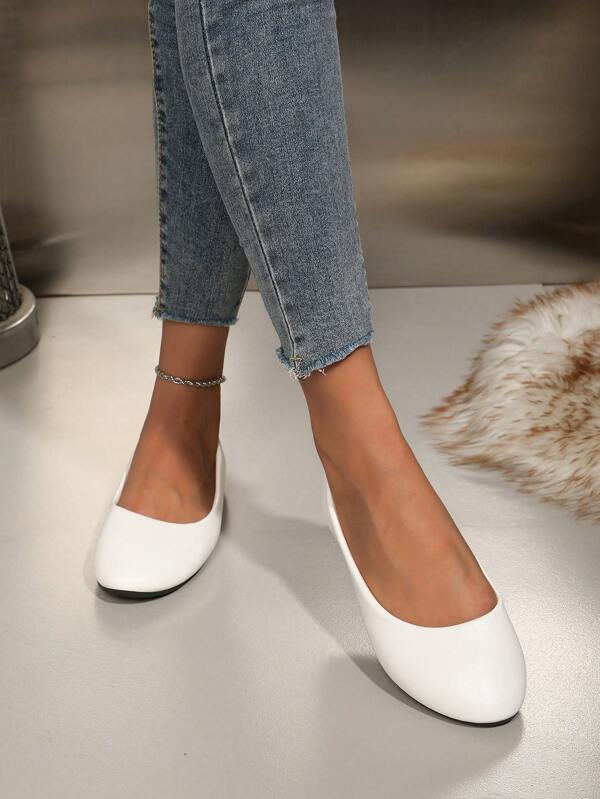 OMS Slip-On Loafer Ballerinas, Bequeme Damen Flache Schuhe für den Sommer, Breite Zehenbox, Super weich, Modisch, Alles kombinierbar, Schlupfeinstieg, Rundkappe, Pendlerschuhe