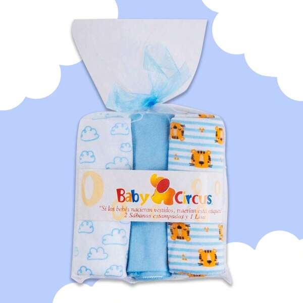 Set de 3 Mantas Frescas para Bebé Envueltas para Regalo - Diseños para Niño o Niña