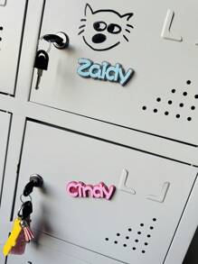 1 pièce Aimant de réfrigérateur personnalisé avec nom, aimants de nom de famille, aimants de nom de casier, aimants personnalisés de nom de réfrigérateur, aimants de nom en acrylique, cadeau idéal pour la famille et les amis, aimants pour réfrigérateur