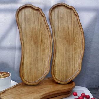 1 件新月奶酪盘、红木托盘、蛋糕盘、带凹槽浅盘、开胃菜托盘，适用于派对、餐厅、厨房用具、展示托盘、斋月用品