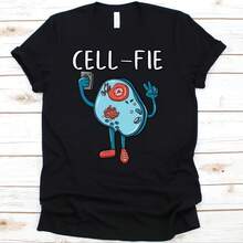Cellfie Biology Shirt, Science, Biologist, Teacher, Sie Gift, Sickle Cell Shirt, Biology Shirt, Sie Shirt, Sie - Black - View 1