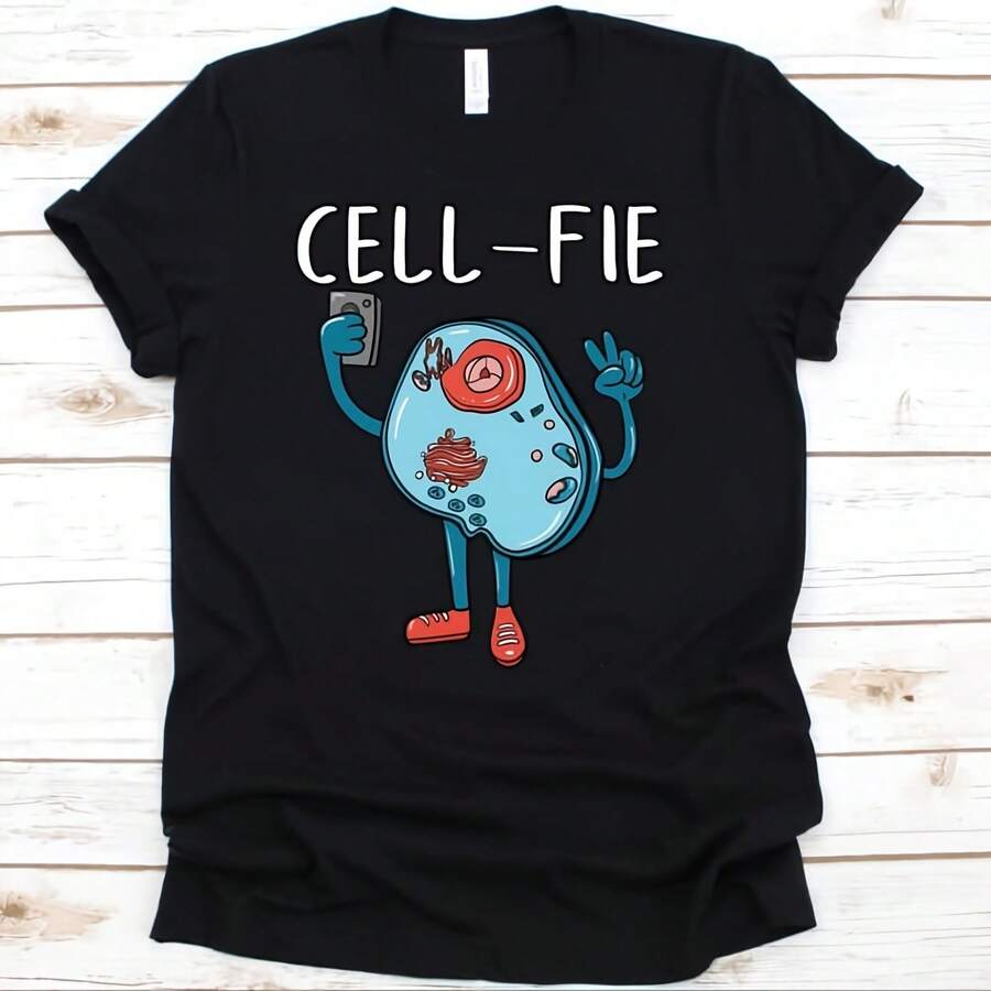 Cellfie Biology Shirt, Science, Biologist, Teacher, Sie Gift, Sickle Cell Shirt, Biology Shirt, Sie Shirt, Sie - Black - View 1