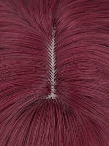 20 英寸女士合成纤维耐热假发头饰，中长发，带刘海，适合日常和派对使用