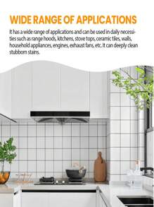 All-Purpose Cleaner For Kitchen Range Hood, Tile Wall, Stubborn Oil Stains, Multi-Purpose Descaling Cleaner - Multicolor - View 5