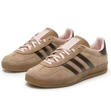 Adidas Originals Giày thể thao trong nhà Adidas Gazelle Unisex, giày thể thao thường ngày thoải mái và nhẹ. - Các tông màu vàng/nâu/hồng nhạt - Xem 6