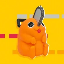 Crunchyroll 1PC官方授权人偶银行可爱实用精致工艺动漫周边新宠创意存款箱金融新选择公安猎魔人 - 亮橙色 - 查看 4