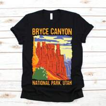 Bryce Canyon National Park US Vintage T-Shirt, USA Utah State Parks Lover Gifts, Adventure Outdoors, Camping Hiking, U.S Backcountry Travel,.