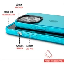 INSTACASE Funda Para iPhóne Antigolpes Uso Rudo Colors Borde Reforzado Anticaidas Colores Neon - Azul Neón - Ver 3