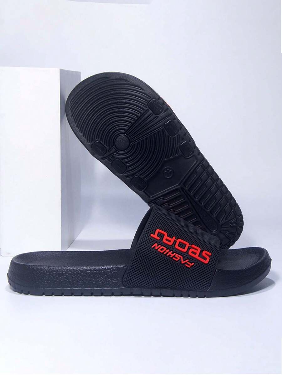 Korean Style Slippers For Men, Fashion Personalized Non-Slip Couples Slippers, Bathroom/Indoor/Outdoor Wear, Comfortable Slides