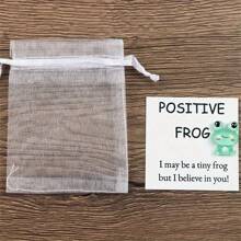 1 pezzo Rana portafortuna da scrivania, regalo carino per amante delle rane, regalo per migliore amico, regalo positivo e portafortuna, regalo per sollevare il morale e novità