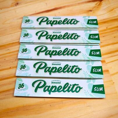 Seda de Papel Papelito Slim King Size kit com 2 e 5 Livretos