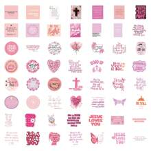 110 张粉色圣经经文贴纸 励志粉色基督教贴纸 信仰贴纸 圣经经文贴纸 成人宗教贴纸 耶稣贴纸 信仰礼物、学校用品、返校 - 彩色 - 查看 5