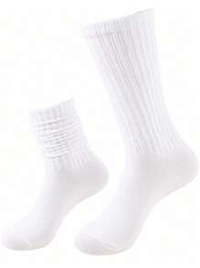 6 pares de calcetines casuales de punto para mujeres, calcetines con anillos para el cabello femeninos, calcetines con anillos para el cabello, calcetines redondos para mujeres