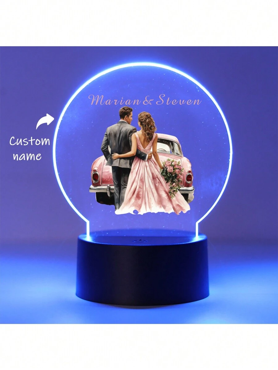1pc, Custom Personalized Name Nightlight, Custom Birthday Gift, Custom Friend Gift, Gift For Girlfriend, Custom Bedroom Decoration, Custom Party Decoration, Party Decoration, Custom Nightlight Valentine's Day Gift