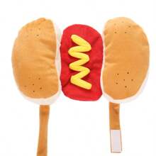 Funny Halloween Dog Costumes Hot Dog Shaped Dachshund Sausage Adjustable Clothes Pet Apparel Dressing Up Cat Party Costume Suit