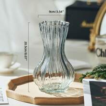 1 pièce Vase en verre pour fleurs, vase de décoration florale pour le salon, vases en verre modernes, décoration de la maison, vases à fleurs, décoration de centre de table