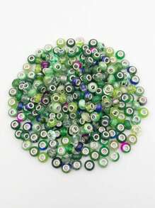 20pcs/Set Random Mixed Color European Style Acrylic Large Hole Beads Bracelet Spacer Beads For Bracelet Necklace Beading Handmade Accessories