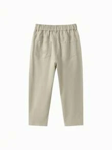 Balabala Boys' And Girls' Tapered Pants, Stylish And Versatile Spring Trousers - Light Khaki - View 5