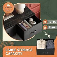 Storage Drawers - Black - View 4