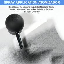 XG Hair Fiber Applicator - Professional Black Hair Fiber Nozzle Hair Building Fibers Hair Thickening Tools For Men And Women, For Thickening Thinning Or Balding Hair Without Hair Fibers,Hair Tools,Hair Products And Accessories For Barber Salon Beauty Travel Essentials