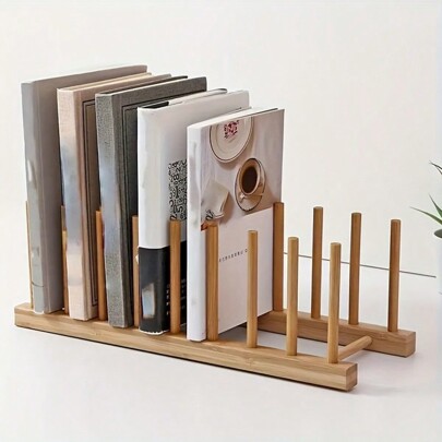 1pc Portable Bookshelf, Suitable For Bedside Or Office Desk Book Storage, Multifunctional Shelf