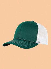 1pc Kids Baseball Mesh Cap, Solid Color Adjustable Snapback Hat, Suitable For Boys And Girls, Casual Wear For Spring & Summer - Multicolor - View 5