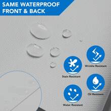 1Pc Deconovo Blackout Roller Cordless Window Shade - With Draw Rod, Modern Waterproof Rectangular Simple Design, 100% Blackout Window Treatment, Perfect For Home/Office - 淺灰色 - 查看 6