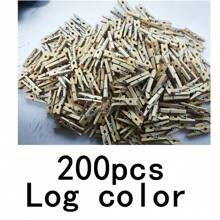 20/50/100pcs 2.54cm Natural Wooden Mini Clothespins With Rope, Mini Clothes Pegs For Photos, Crafts, Artworks, Cocktails(Without A Rope), Gender Reveal Party, Perfect For Birthdays, Weddings, Parties, The Perfect Gift For Colleagues, Friends, And Family, Back To School