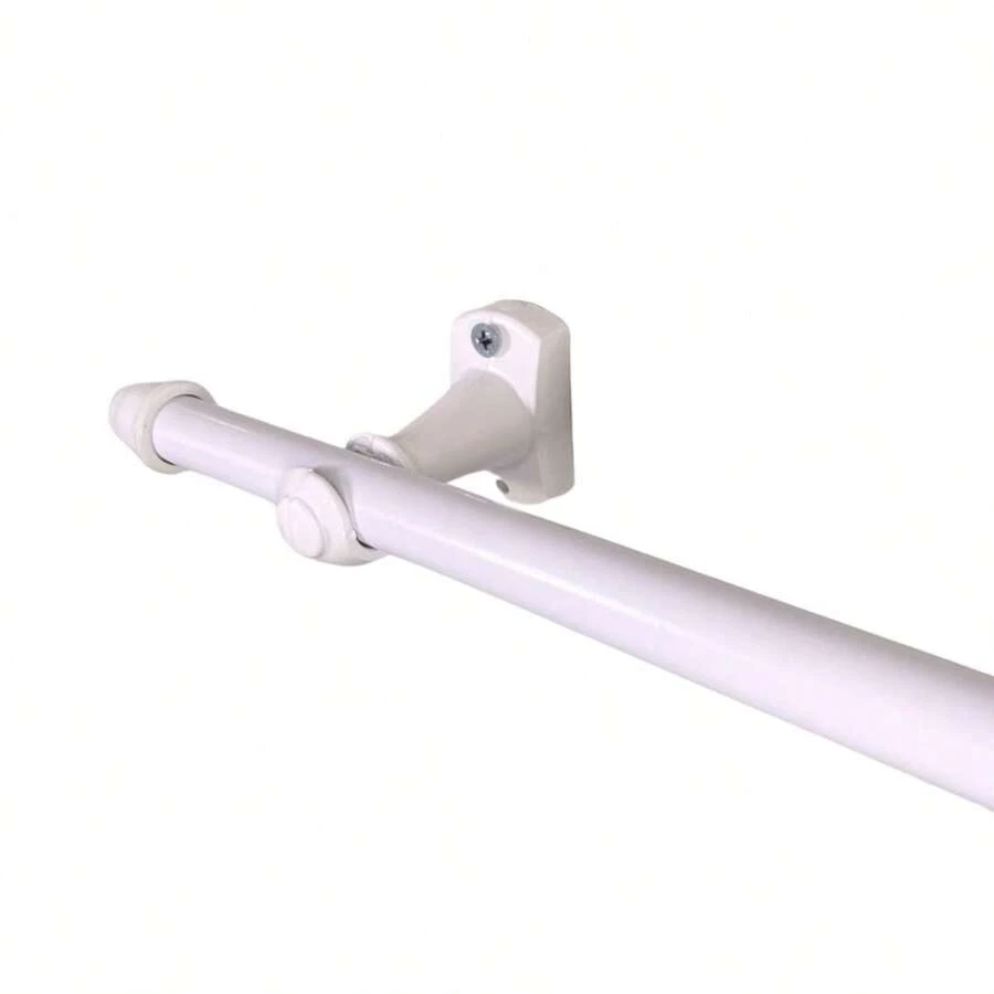 Simple Curtain Rod 3 Meters 19mm Bedroom Living Room Ready To Install Tube Bar Model Support - White - View 1