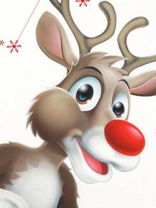 Women Christmas Pajamas Long Sleeves + Trousers Elk Pattern Festive Accessory