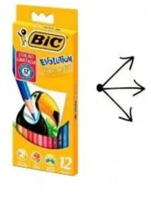 Bic Evolution Colored Pencil 12 Colors Plus 4 Black Bic Pencils - Multicolor - View 3